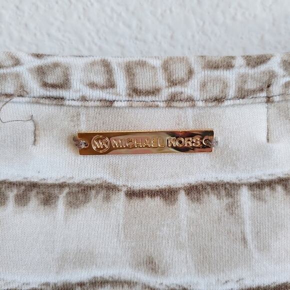 Michael Michael Kors Short Sleeves T-shirt Reptile Print Sz 2X - Picture 6 of 8